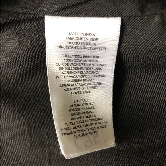 NWOT Polo Ralph Lauren Black Cow Hide Biker Leather Jacket - Picture 8 of 16